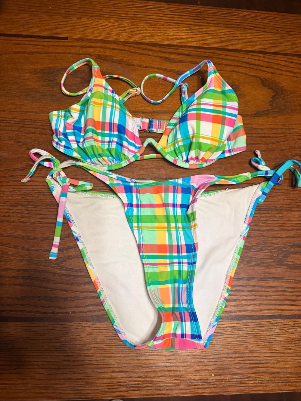 Wild Fable Women’s Plaid Multicolor Bikini